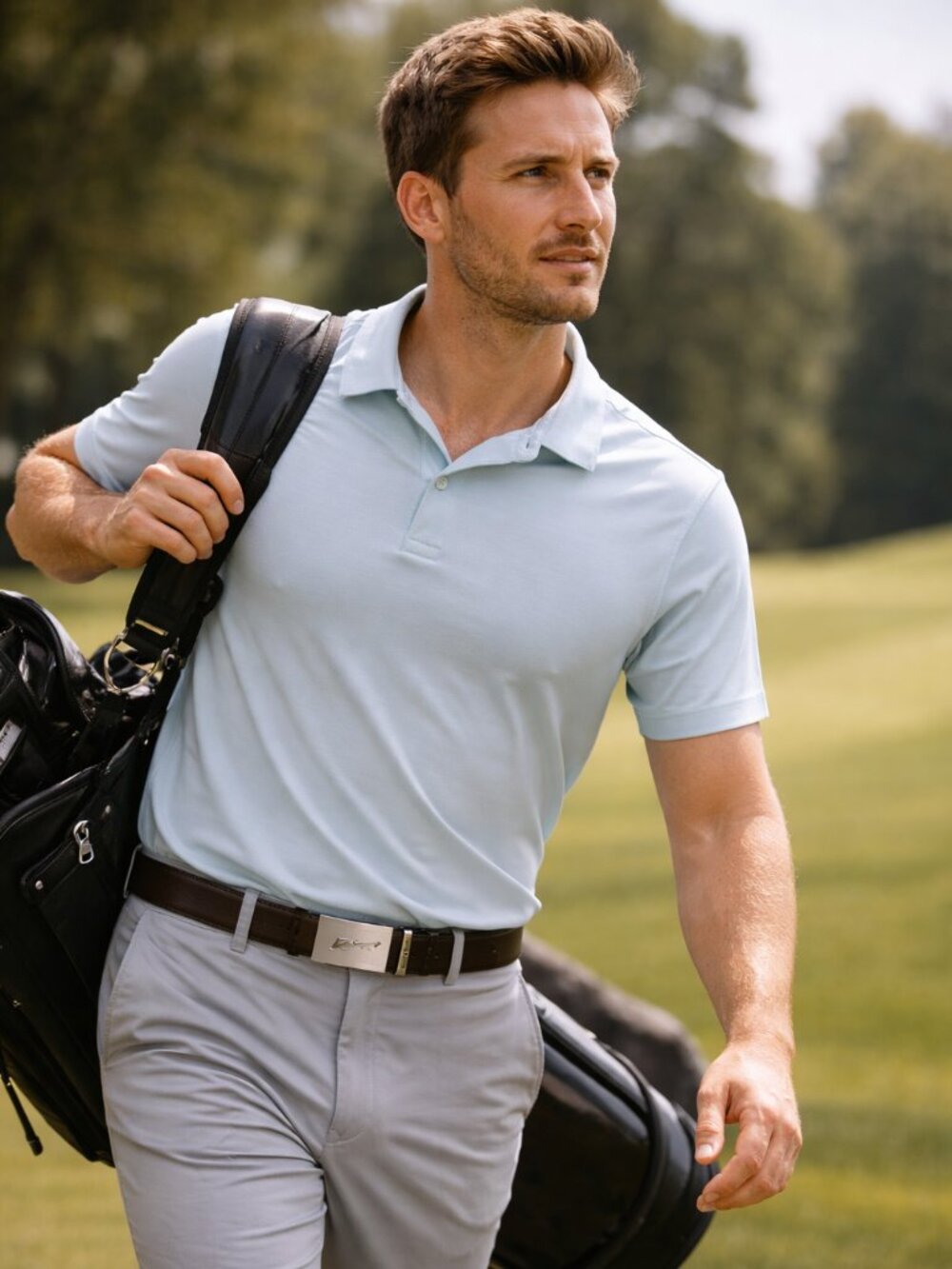 Nike Golf Leather Belt (Black) – Size Large
